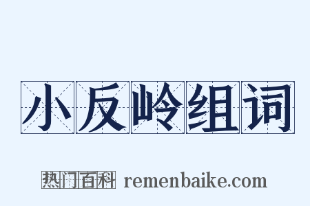 小反岭组词是什么意思的图片